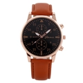 Black Dial Gold Case Orange Red Strap
