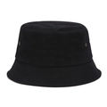 Detalle de gorro bucket de algodón negro con costuras paralelas y ojales de ventilación - M (56-58cm) / Negro
