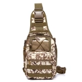 Tactical sling bag with desert digital camo pattern and adjustable nylon shoulder strap - Desert Digital Camouflage