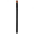 Single professional makeup brush with black handle and brown bristles on white background - Black Tube Eyeshadow Brush (Individual Packaging)