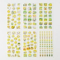 Set van 6 washi-stickers met gele cartoon citroenfiguren voor scrapbook en decoratie - 5 Citroen Karakter