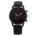 Black Dial Gold Hands Black Strap