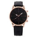 Black Dial Gold Case Black Band