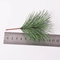 Artificial green pine needles branch with twisted wire stem measuring 12cm length - Green Pine Needle 8x10cm