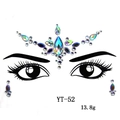Holographic acrylic face rhinestones stickers for masquerade featuring YT-52 forehead gem - YT-52 (Holographic Gems)