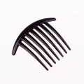Glänzender schwarzer Haarkamm mit 7 Zähnen für DIY-Haarschmuck und Styling - 7 Zähne / Schwarz