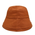 Sombrero de pescador minimalista de algodón caramelo con ala cosida para ocio al aire libre - Caramelo