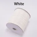 Carrete de cordón encerado blanco para tejer collares y pulseras con acabado brillante - 1.5mm x 10m / Blanco
