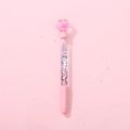 Stylo pailleté patte de chat rose avec paillettes argentées et inscription少女 rose - Patte de Chat Rose Mignonne (Non Lumineuse) / Recharge noire 0,5 mm