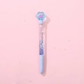 Stylo gel patte de chat mignon avec dégradé de paillettes et encre noire de 0,5 mm - Patte de Chat Bleue Mignonne (Non Lumineuse) / Recharge noire 0,5 mm