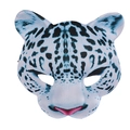 Realistische Schneeleopard EVA Halbmaske für Halloween und Karneval Kostümparty - Einheitsgröße / Schneeleopard-Muster (EDA19002)