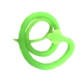 Serpent jouet vert réaliste en caoutchouc souple pour farces de Halloween - Cobra (Fluorescent)