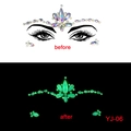 Luminous face jewels YJ-06 showing day and night glowing effect for Halloween - YJ-06