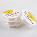 Transparent 0.6mm elastic crystal bead string cord for DIY jewelry making - 0.6mm/15m/Roll
