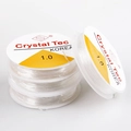 Elastic clear 1.0mm crystal string for DIY jewelry making and beading projects - 1.0mm/5m/Roll
