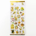 Floral and bunny crystal gold foil stickers for scrapbooking and DIY decoration - Flower & Bird Manor