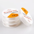 Strong 0.8mm clear elastic crystal string for DIY beaded jewelry and bracelets - 0.8mm/8m/Roll