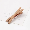 Matte brown crisscross hair clip with a frosted finish and elegant minimalist design - Matte Khaki