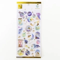 Cat starry sky crystal epoxy stickers with gold foil accents for DIY journals - Dreamy Star Cat