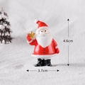 Miniature Santa Claus resin figurine with gold star, size 4.6cm x 3.7cm for Christmas decor - Santa Claus Style 4