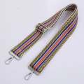 Tracolla intrecciata colorata regolabile con moschettoni in metallo argento - Accessori Argentati Stile 01