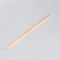 Detailed macro view of a 6mm wide polished golden stainless steel DIY bracelet bar - Gold