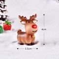 Miniature Christmas brown reindeer figurine ornament for festive micro landscape decor - Standing Reindeer