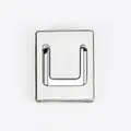 Polished silver zinc alloy sliding letter U for 8mm DIY wristbands and bracelets - Letter U
