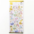 Fairy tale stickers with golden swans and crowns for DIY journal decoration - Multicolor Swan