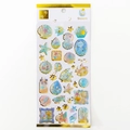 Golden foil ocean crystal stickers with sea shell, starfish, and jellyfish motifs - Sea World
