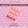 Pink resin miniature chocolate charm in 17x22mm size for DIY phone case making - Nine-Grid Style - Pink