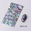 3D colorful abalone shell nail art sticker with purple and green iridescent finish - No.05 / Blue-Purple Iridescent