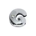 Charm a scorrimento lettera G in argento lucido con zircone per bracciali da 8mm - Cromo-Lettera G
