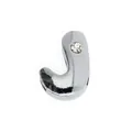 Dettaglio del ciondolo lettera J argento con strass per bracciali da 8mm - Cromo-Lettera J
