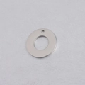 Colgante redondo de acero inoxidable plateado con agujero central para joyería DIY - Plata 25mm