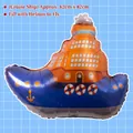 Ship shaped foil balloon for birthday parties, 82x82cm marine cruise boat balloon - Ship
