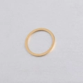 Ciondolo anello tondo 25 mm in acciaio inossidabile dorato con finitura spazzolata - 25mm / Oro
