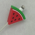 Watermelon slice silicone cable protector for iPhone and Android charging cables - Watermelon