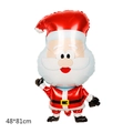 Palloncino in alluminio a forma di Babbo Natale per feste natalizie, misura 48x81cm - Babbo Natale Carino