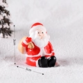 Miniature resin Santa Claus figurine for DIY Christmas micro landscape, 3cm size - Red Style 12 Santa Claus