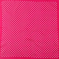 Magenta cotton bandana with white polka dot pattern for outdoor street style - Rose Red