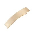 Makroansicht der champagner-goldenen Haarspange mit gebürsteter Metalloberfläche - Flacher Stil / Gebürstetes Gold