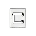 8mm chrome zinc alloy hollow DIY letter C slider for bracelets and keychains - Letter C
