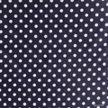 Bandana in cotone blu scuro con stampa a pois bianchi per moda street e outdoor - Blu navy