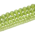 Grüne Katzenaugen-Edelsteinperlen in verschiedenen Größen für DIY-Schmuck - Olivgrün
