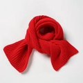 Klassischer roter Strickschal für Damen und Kinder in weicher, warmer Qualität - Rot