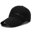 Cappellino da baseball nero con stampa Modern British e visiera lunga per lo sport - Regolabile / Nero