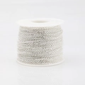Silver stainless steel flat O-chain on white spool for DIY jewelry making accessories - Silver