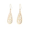 Pendientes de gota dorados con diseño de filigrana celta de estilo vintage - Dorado-Estilo C