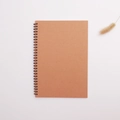 Taccuino vintage a spirale in carta kraft marrone con rilegatura nera e copertina pulita - Colore Carta Kraft / B5 (17*25cm)